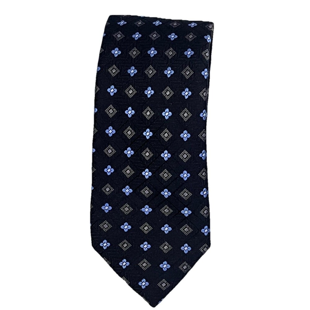 JOS A BANK Signature Collection Paisley, Silk Tie, Blue & Brown , MADE IN ITALY